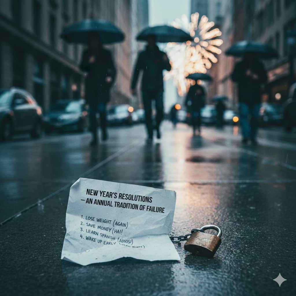 New year's resolution failure