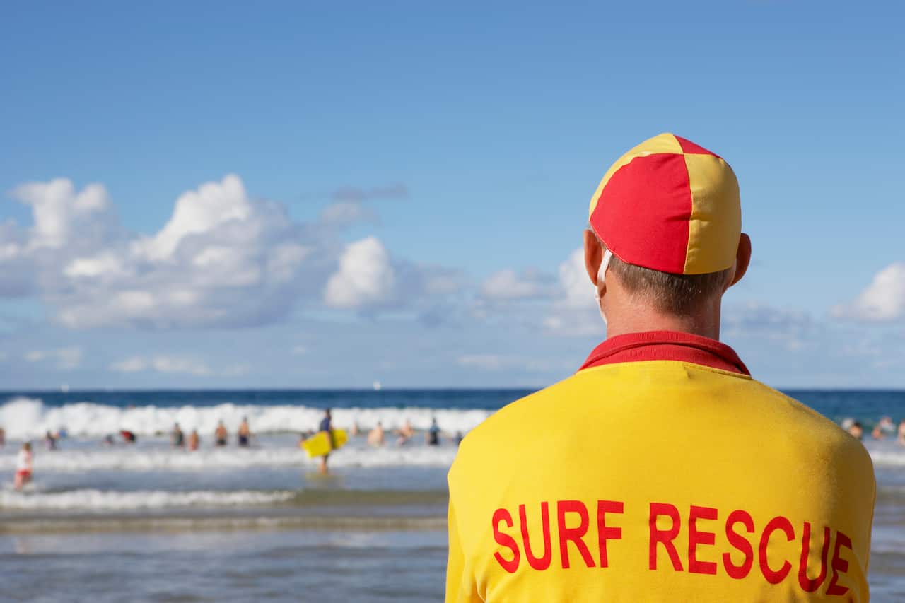 Life guard on Manly beach, Sydney, Australia