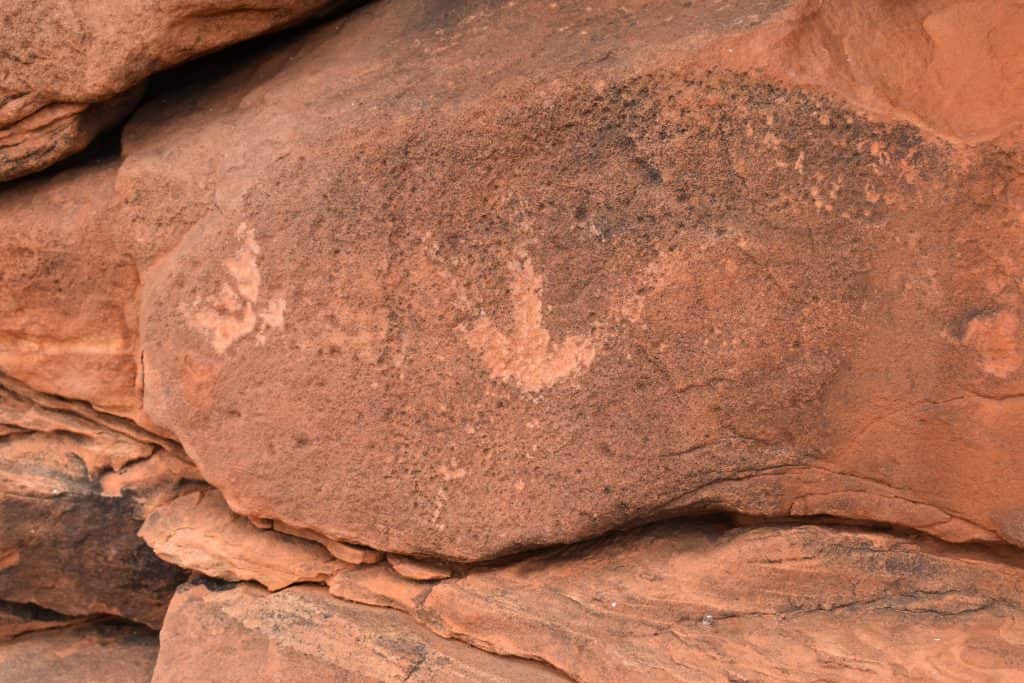 Lake Hart rock art, near Woomera in South Australia.