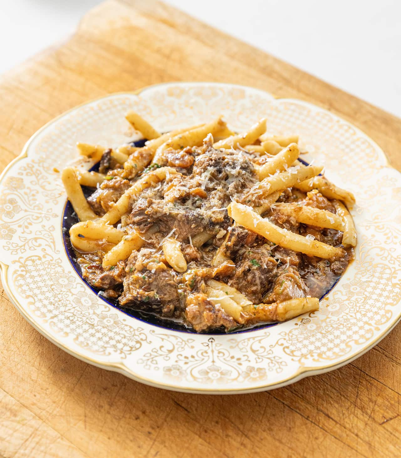 Handmade ferretti with beef ragu