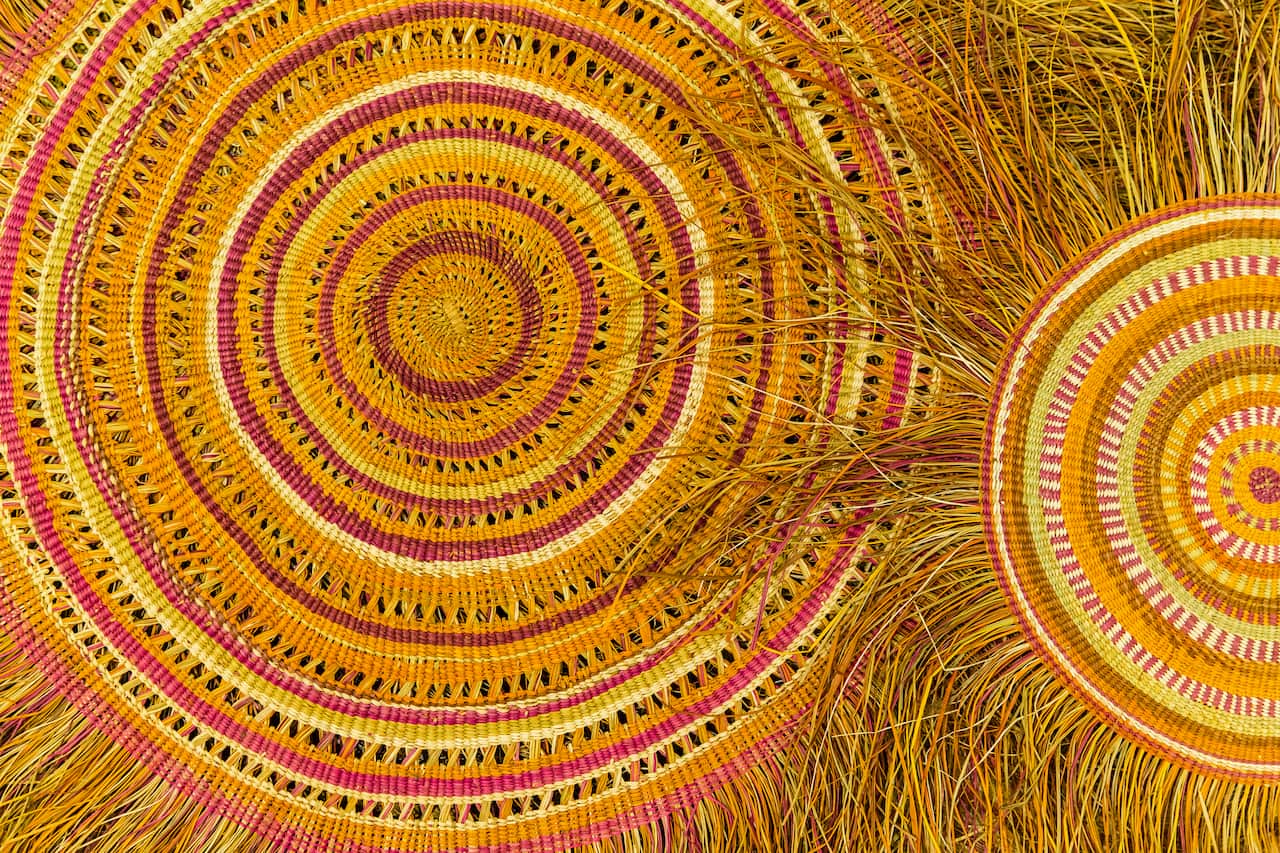 Australia Explained: First Nations weaving -  pandanus palm fibre mats