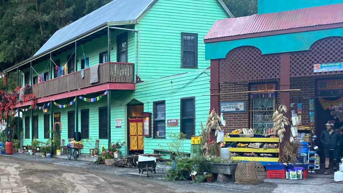 An open-air market has been created at the car park beside Walhalla's Star Hotel.