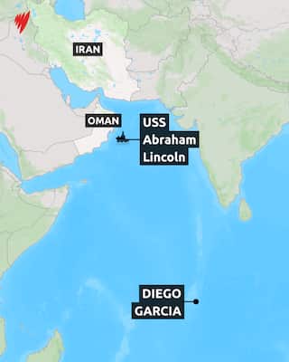 A map of the Gulf of Oman