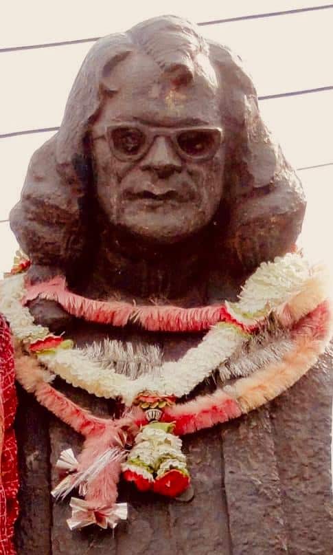 Statue of Hindi litterateur Sumitra Nandan Pant 