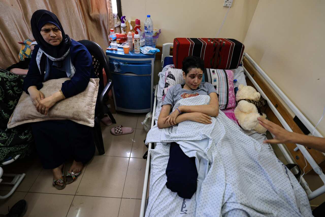 PALESTINIAN-ISRAEL-CONFLICT-GAZA-HOSPITAL