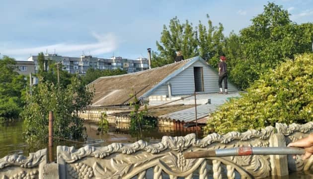 In Kherson region, 45 settlements remain flooded as a result of the blowing up of the Kakhovka HPP, including 28 on the right bank of the Dnipro and 17 on the left.jpg