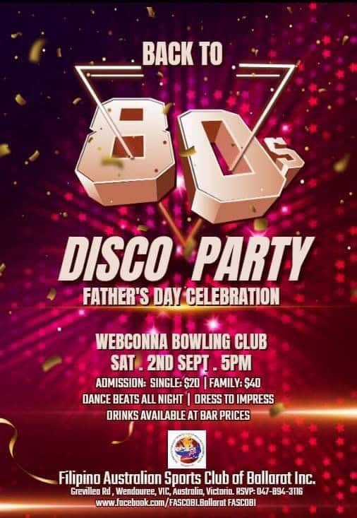 80;s Disco Party (Father's Day Celebration)