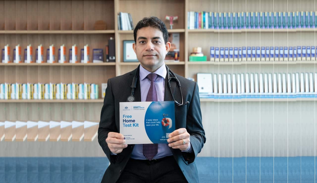 Dr. Manan Chadha with Free Home Test Kit