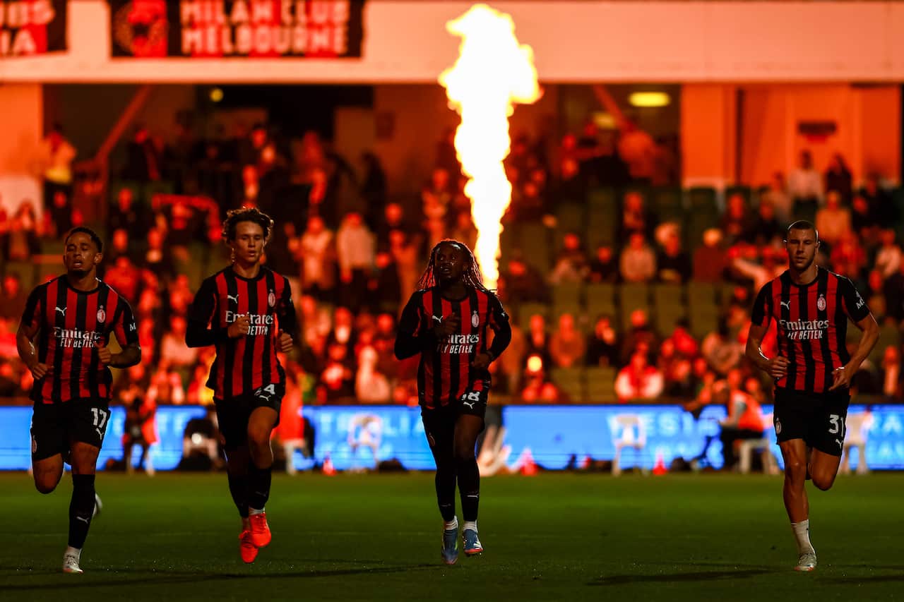 Asia-Pacific Pre-Season Tour 2025 AC Milan vs Perth Glory at HBF Park in Perth, Australia.