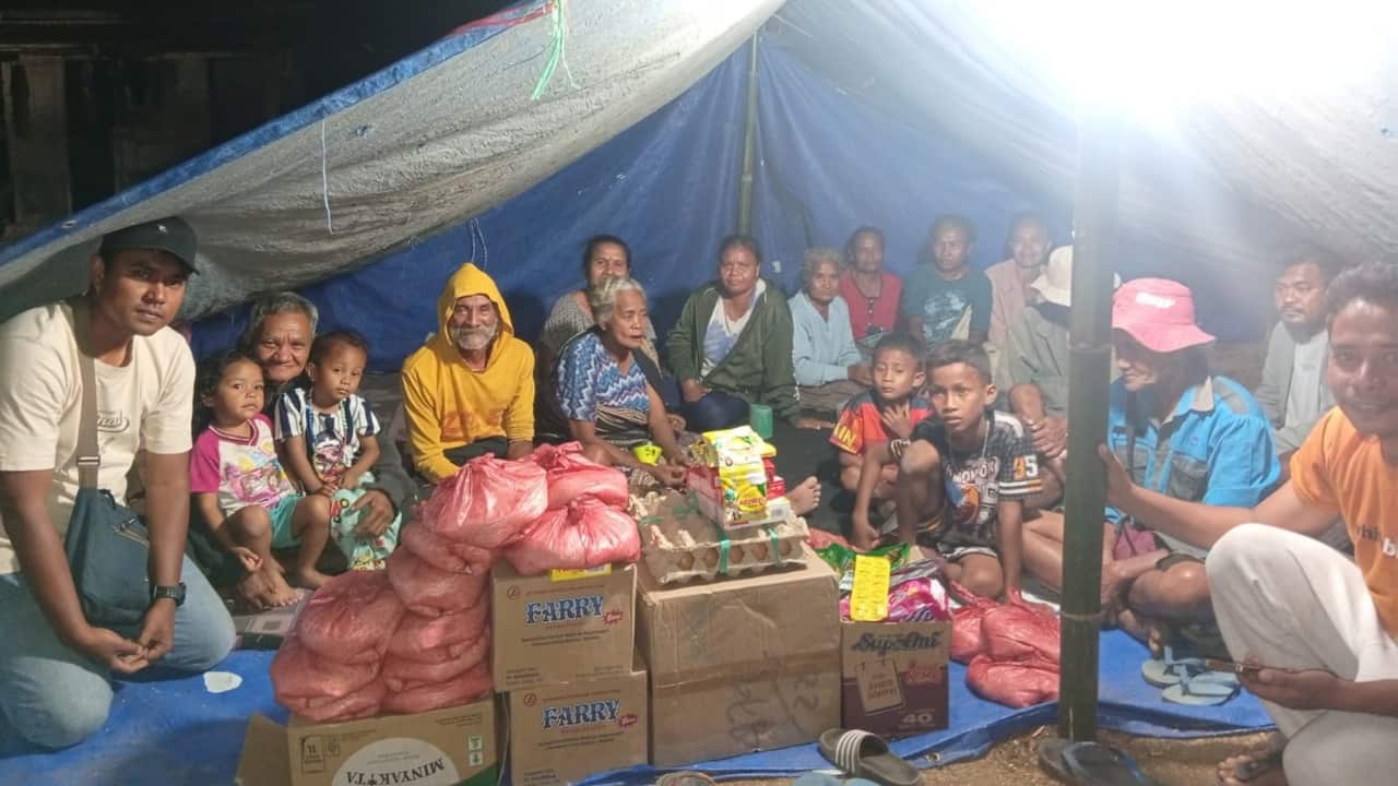 Kondisi pengungsian korban gempa NTT