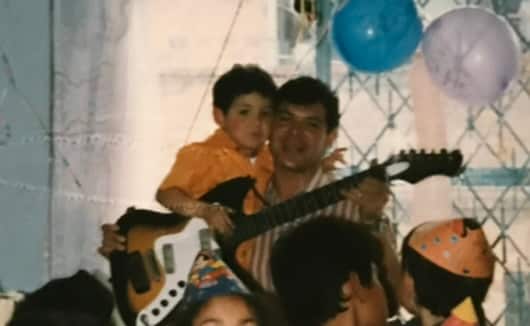 Milton Arandia y su padre