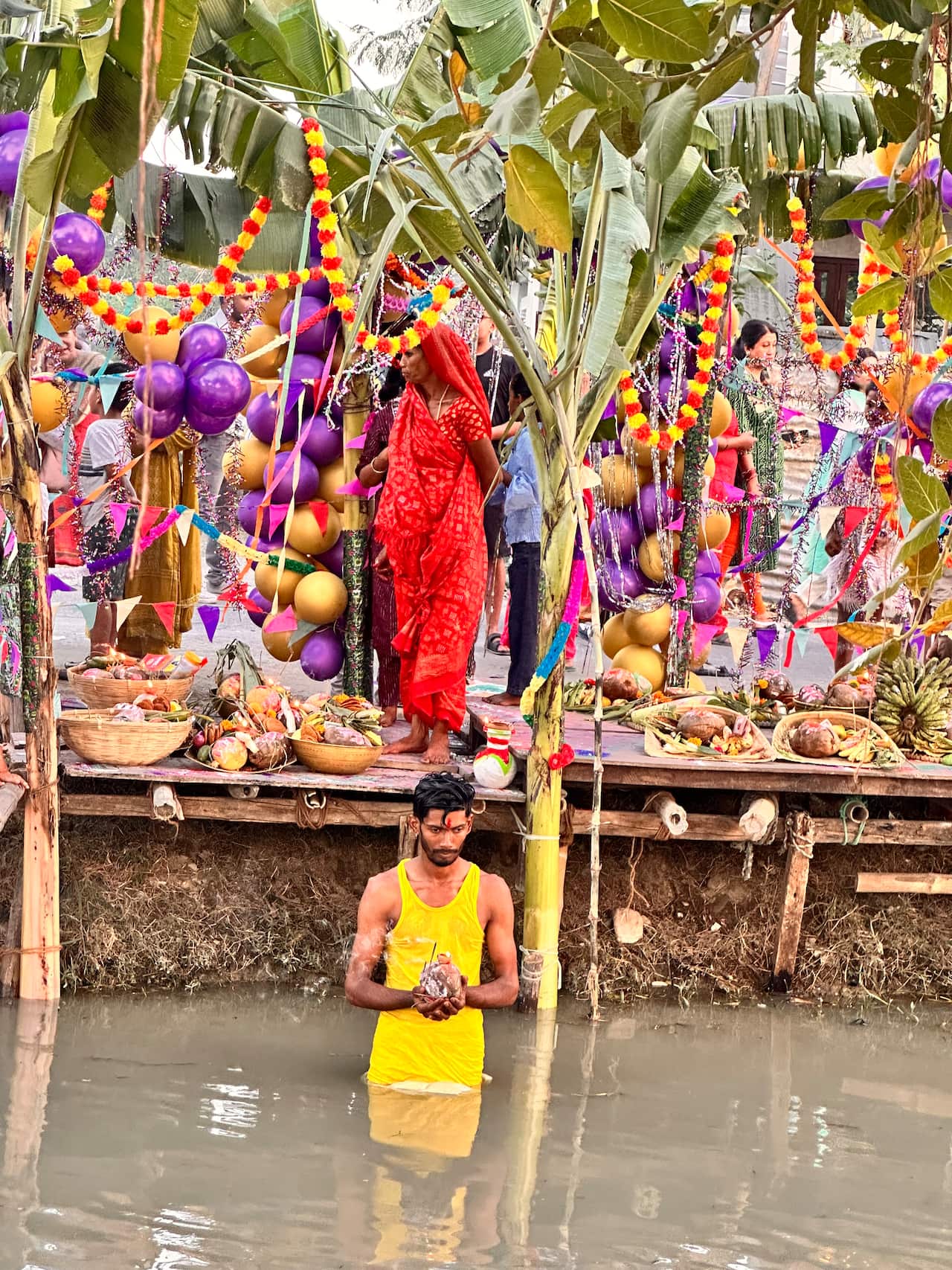 Chhath Puja is observed in Biratnagar, located in eastern Nepal.