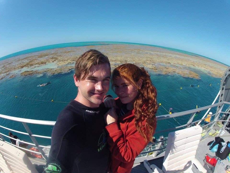 Ari e hubby great bareer reef.JPG