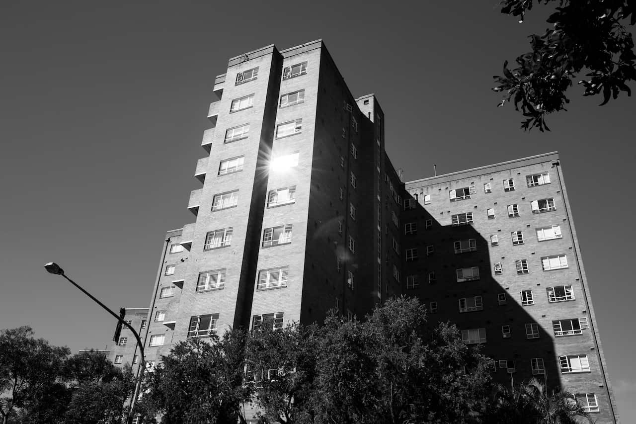 The Greenway social housing towers in Sydney