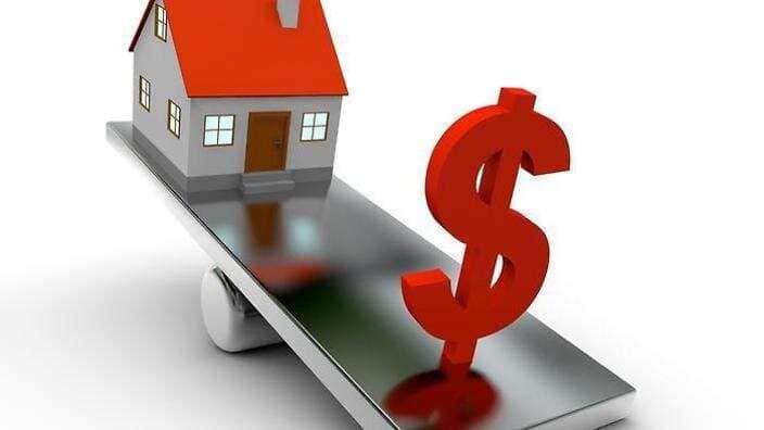 A composite image showing a house and Australian money