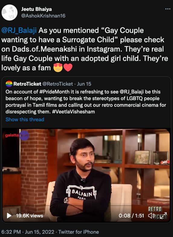 Others Tweet about Dads of Meenakshi Insta Page