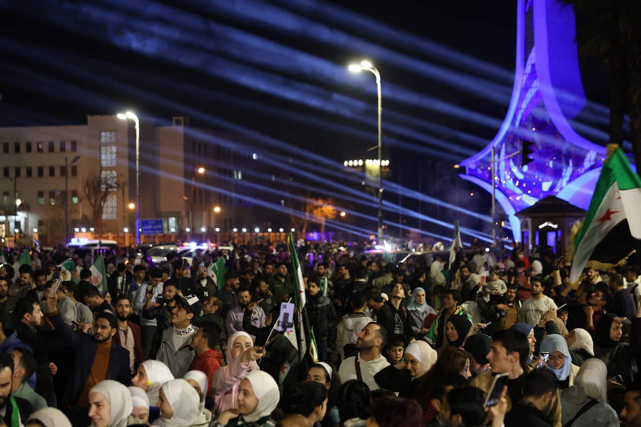 Celebration of the 14th anniversary of Syrian Revolution at Umayyad Square