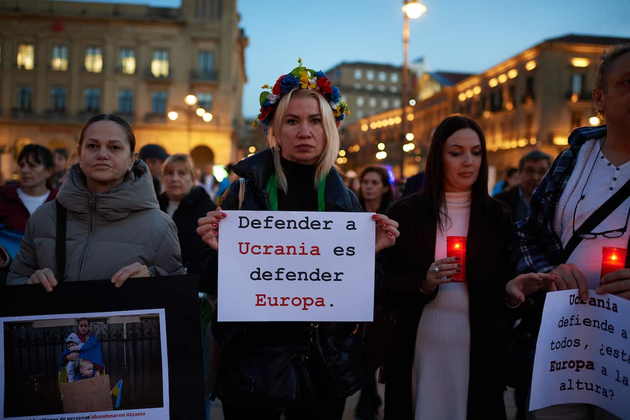 4th Anniversary of the Ukraine War in Pamplona - 24 Feb 2026