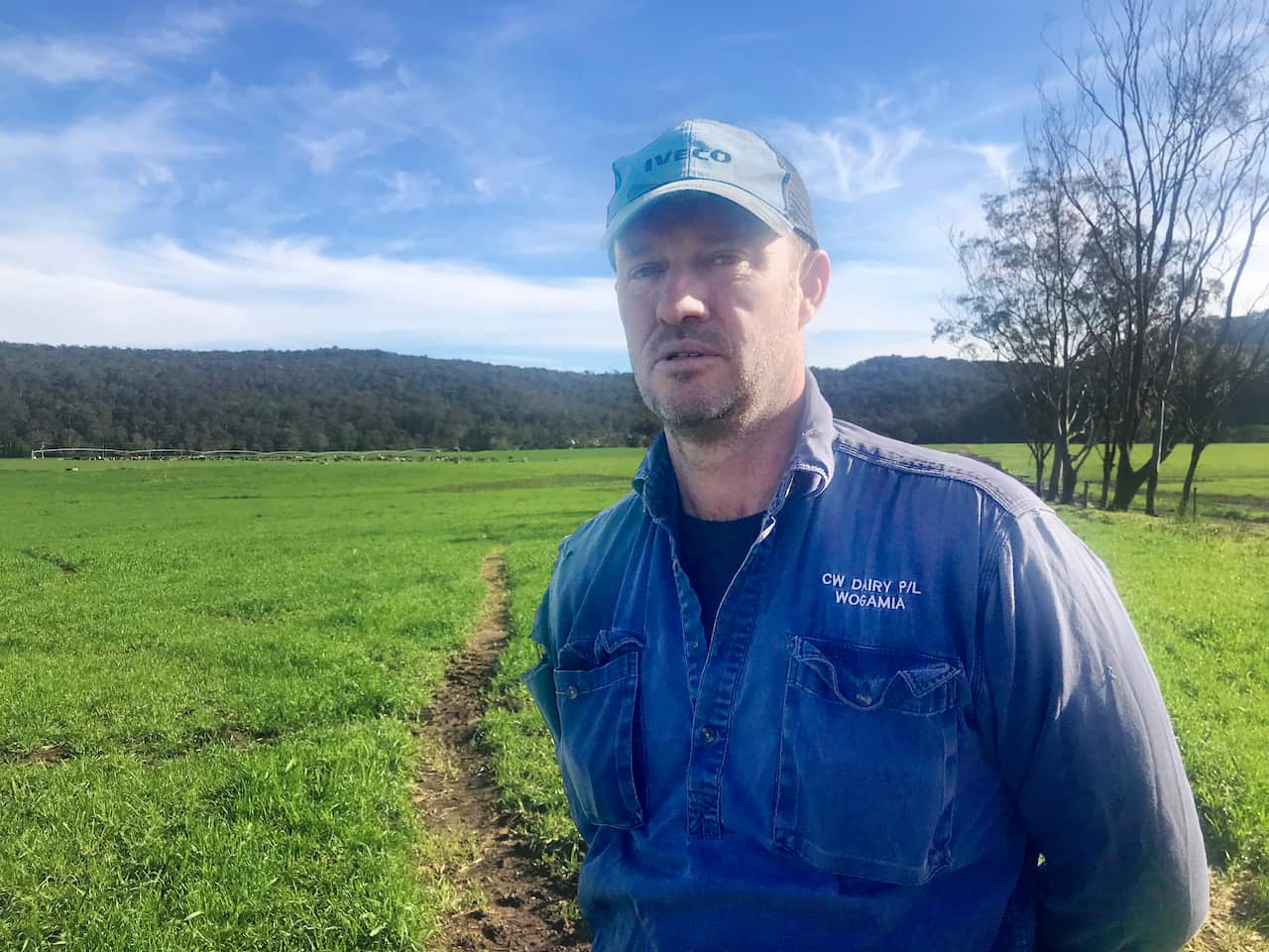 A man standing in a field