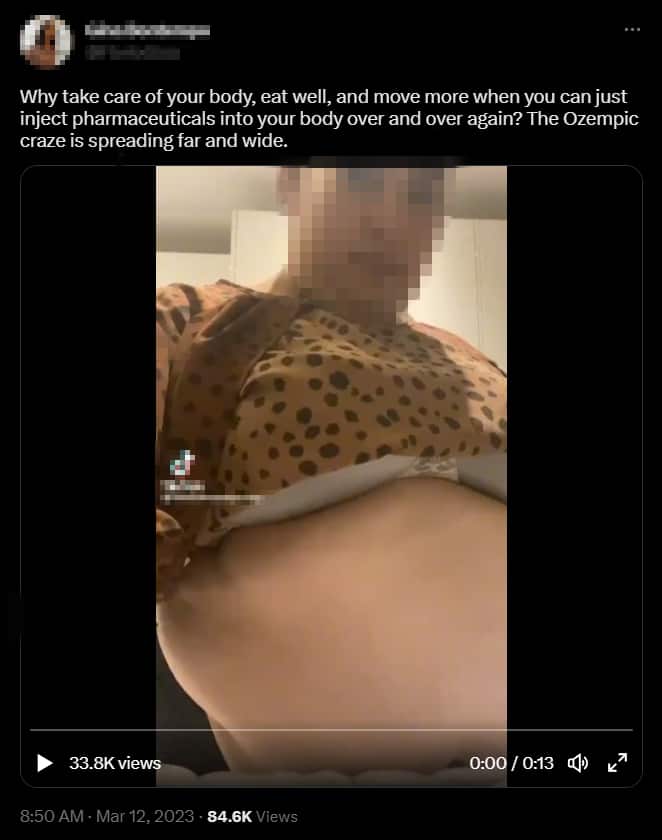 This woman has been promoting Ozempic for health reasons on TikTok