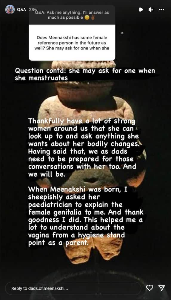 "Dads of Meenakshi" Instagram Page Q & A Section