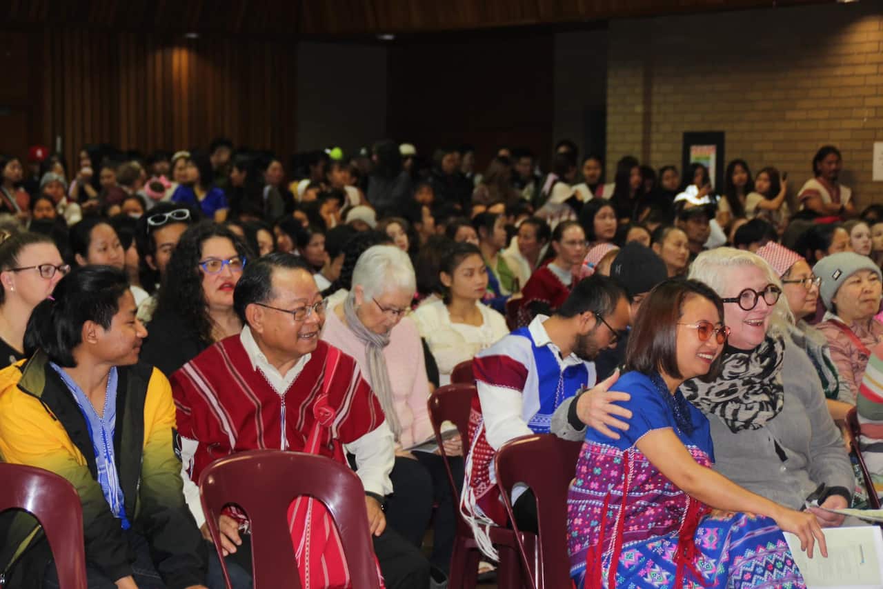 Karen Wrist Tying Ceremony in Bendigo, August 26, 2023. Source: BKYN