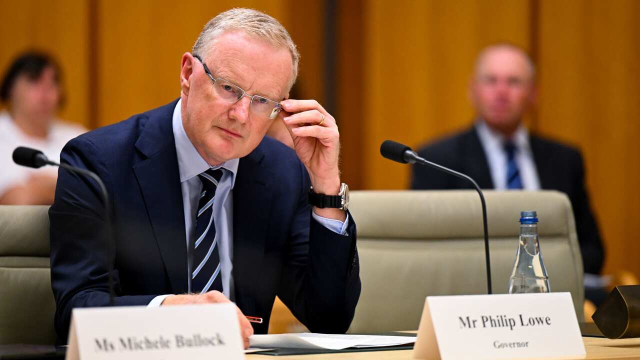 Governor of the Reserve Bank of Australia (RBA) Philip Lowe speaks during Senate Estimates at Parliament House in Canberra, Wednesday, February 15, 2023. 