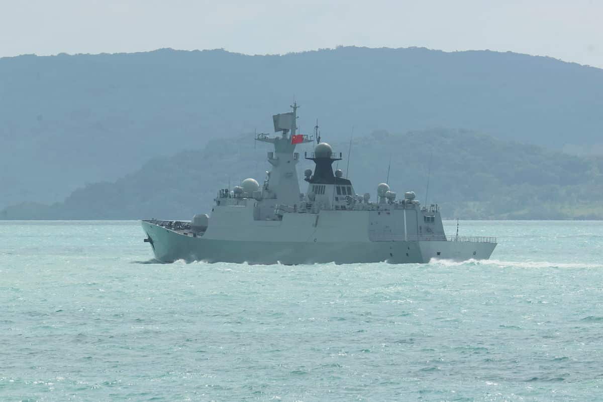People’s Liberation Army-Navy Jiangkai-class frigate Hengyang.
