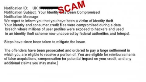 Compensation claims scams