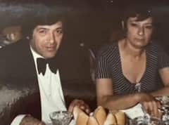 Aldo Reggiani with his wife Rita in 1984.