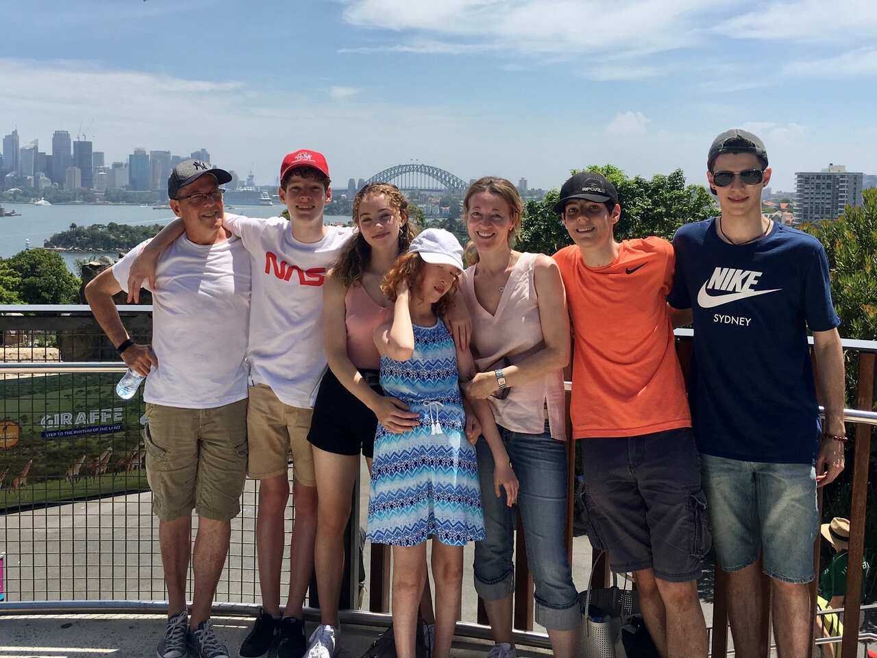 La famiglia Donagemma a Sydney.
