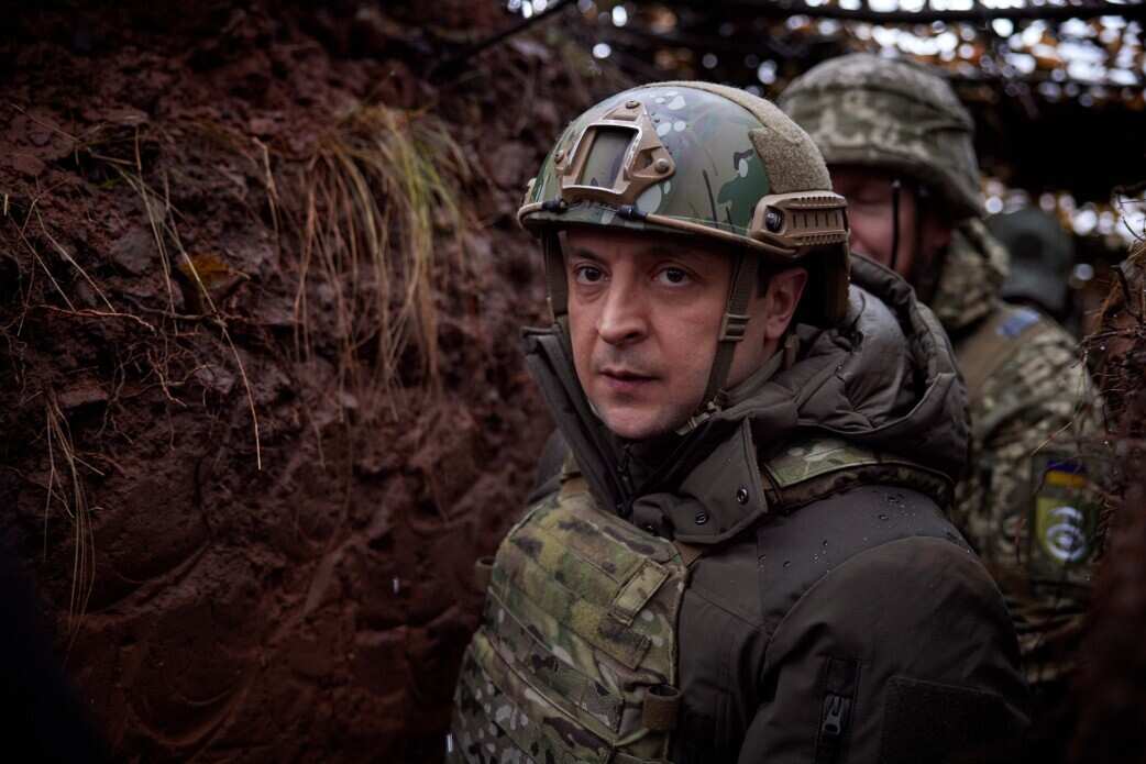 Ukrainian President Volodymyr Zelenskyy visits Donbas