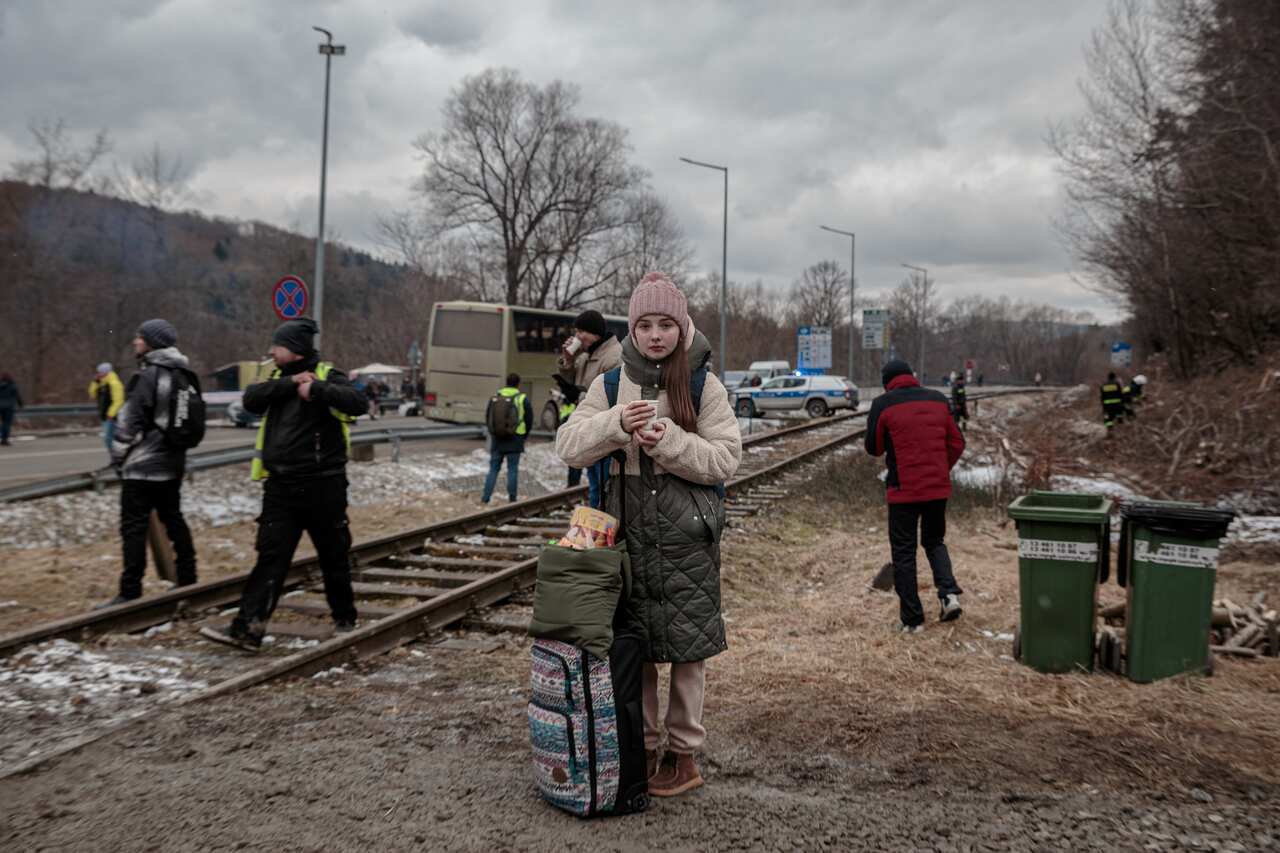Poland Ukrainian Border War Refugees