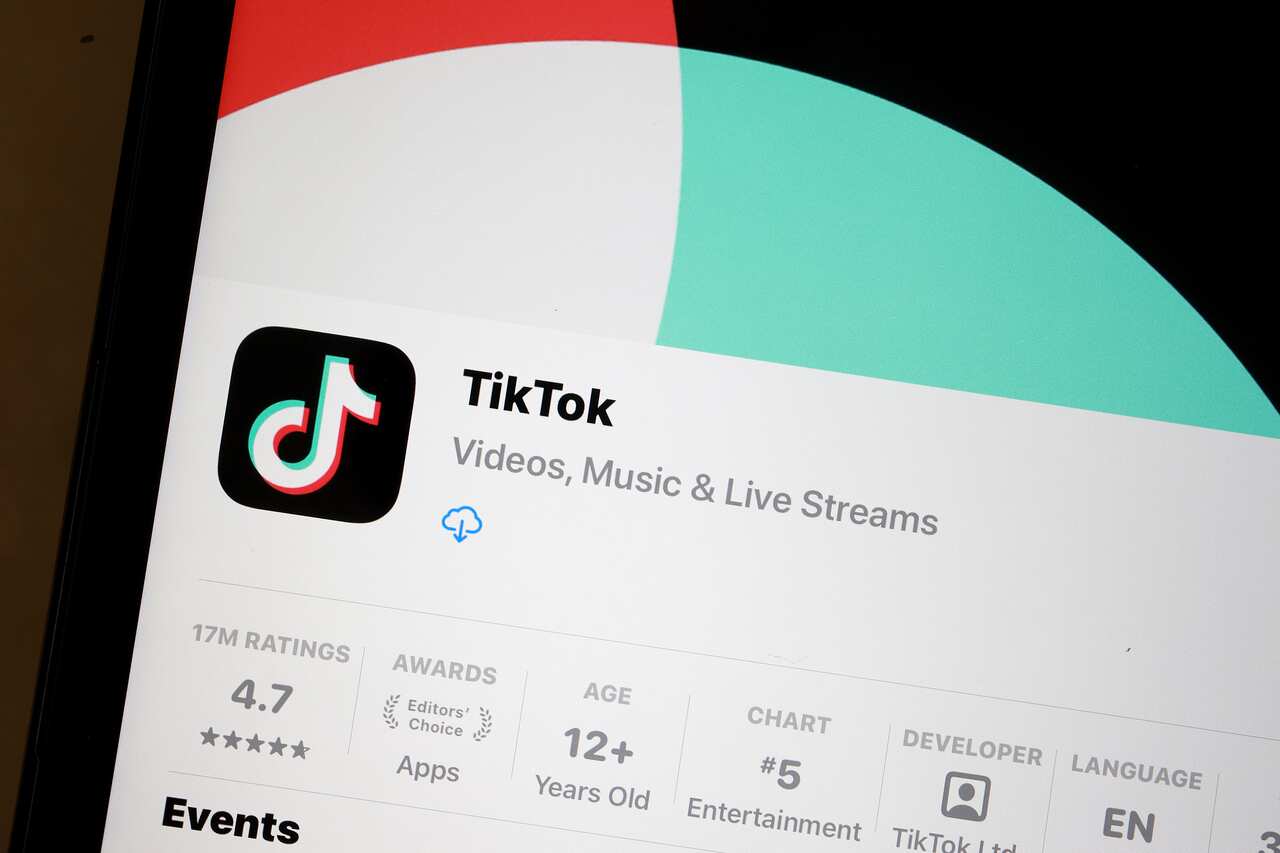 An image of TikTok in an app store