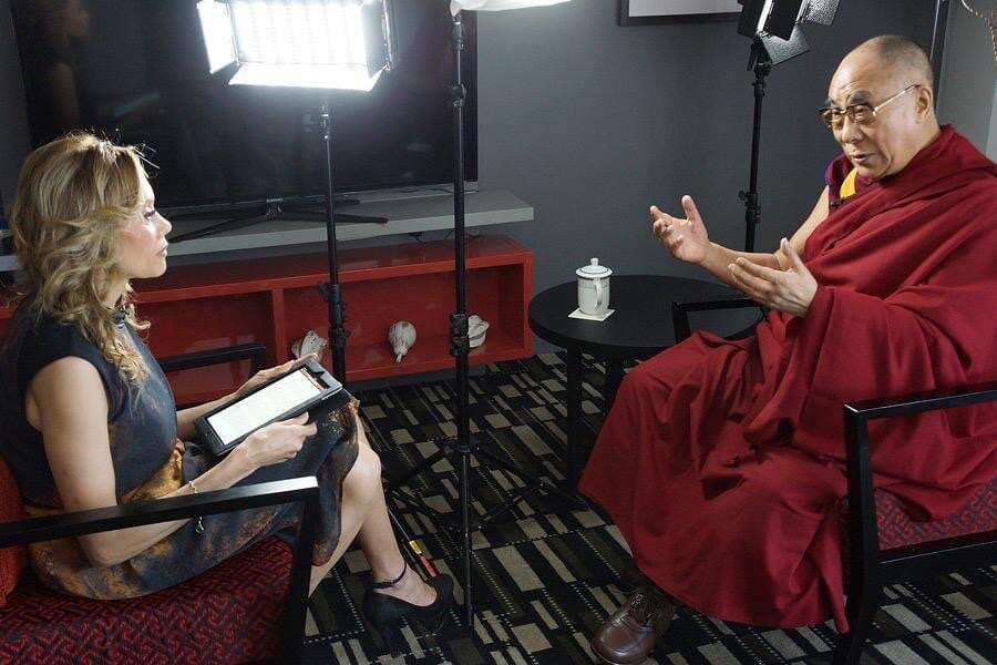 Karla with the Dalai Lama