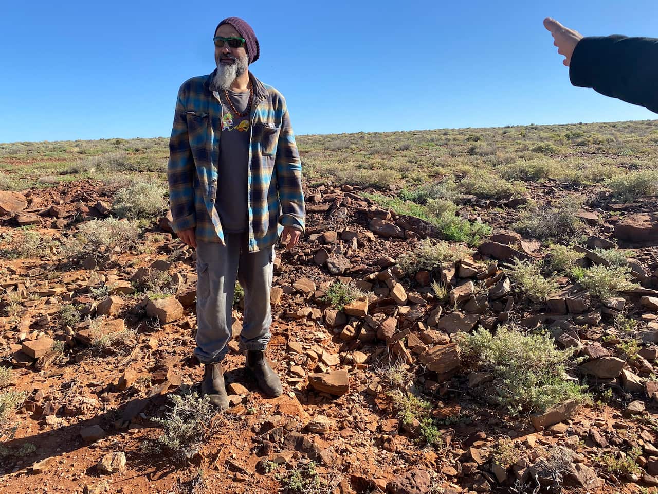 Shane Wright, artist, and former Indigenous liaison officer with the Department of Defence.