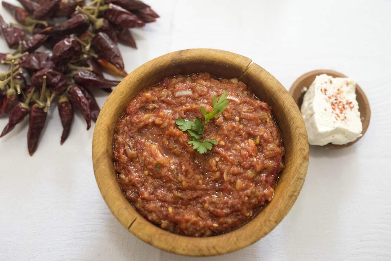 Macedonian Makalo with embroidered peppers