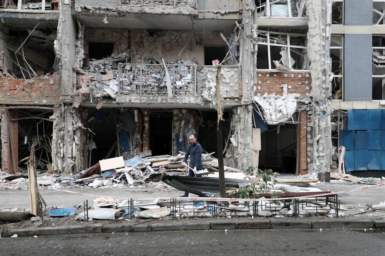 Impact of Russian Overnight Attack - Kyiv