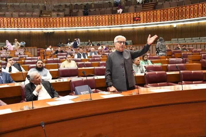 Defence Minister Khawja Asif Addressing National Assembly Session.