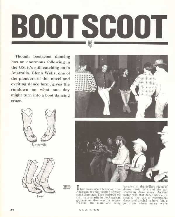 A photo of a magazine article titled Bootscoot