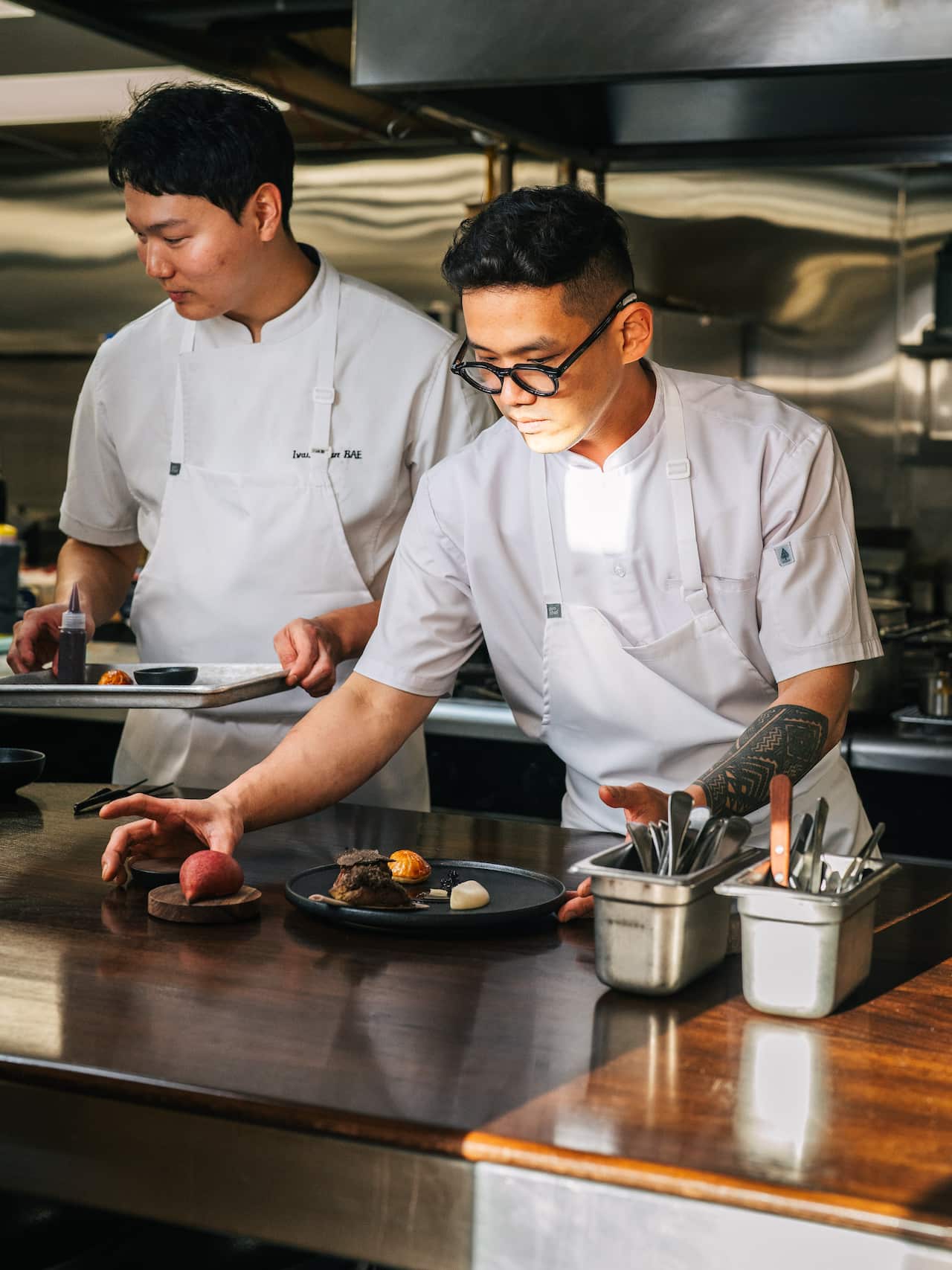 Amisfield Head Chef Sun Peng, Sous Chef Ivan Bae.jpg