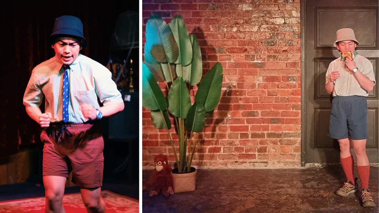 Shannan Tamby Lim performing Samson at the 2025 Melbourne Fringe Festival.