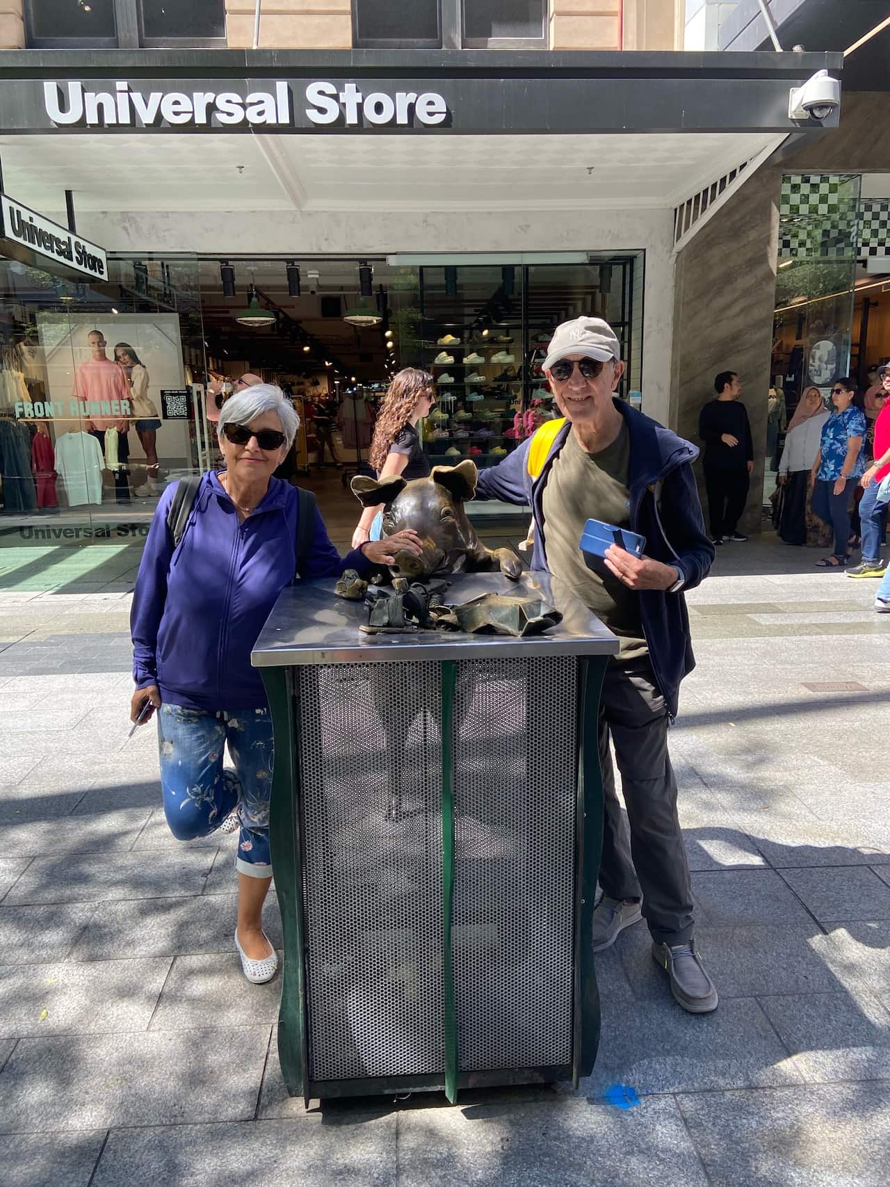 Otello Filippi e la moglie Paola a Adelaide