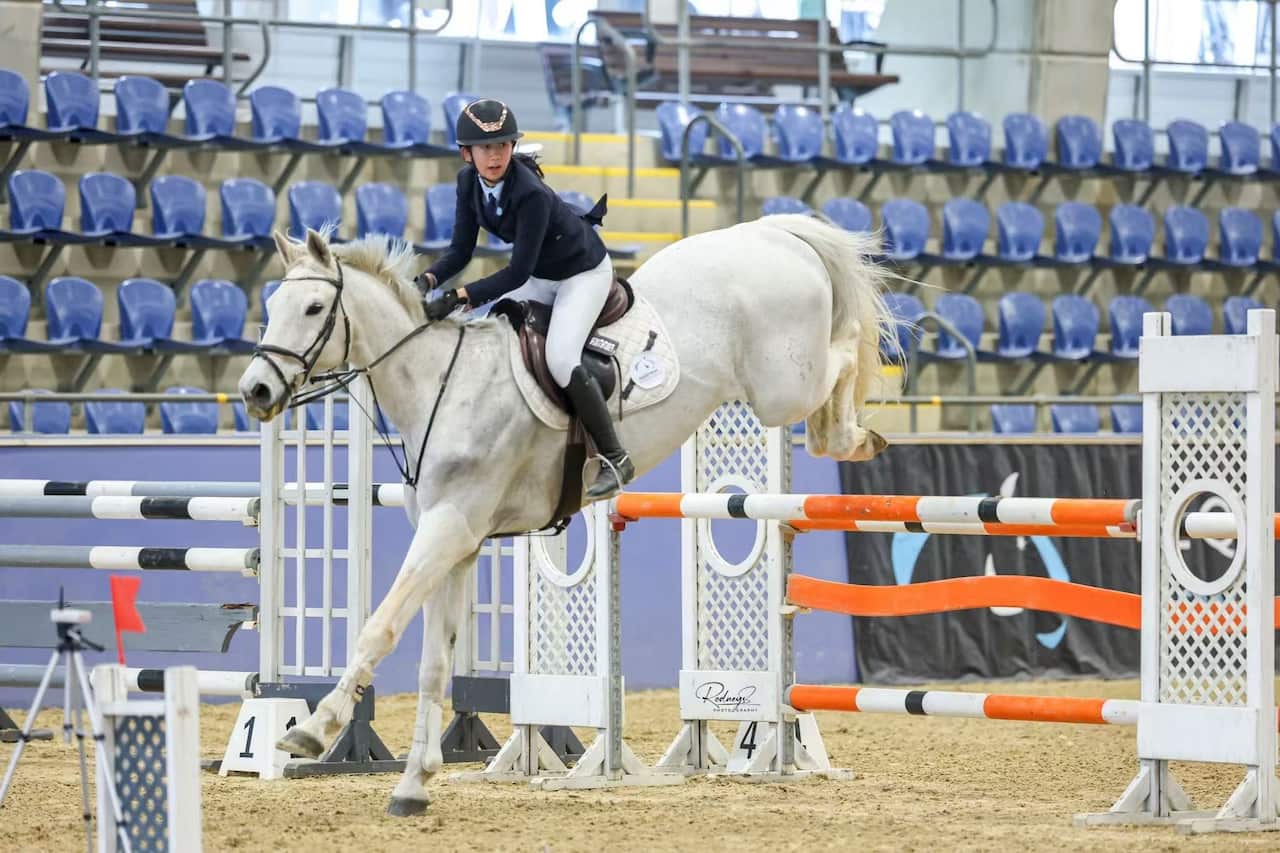 比赛中的Jessie Gui