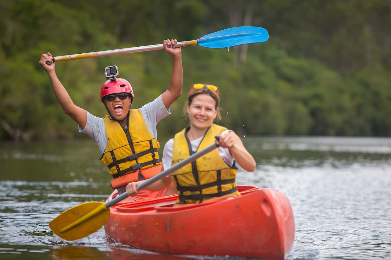 A day canoeing down the calm Nymboida River.