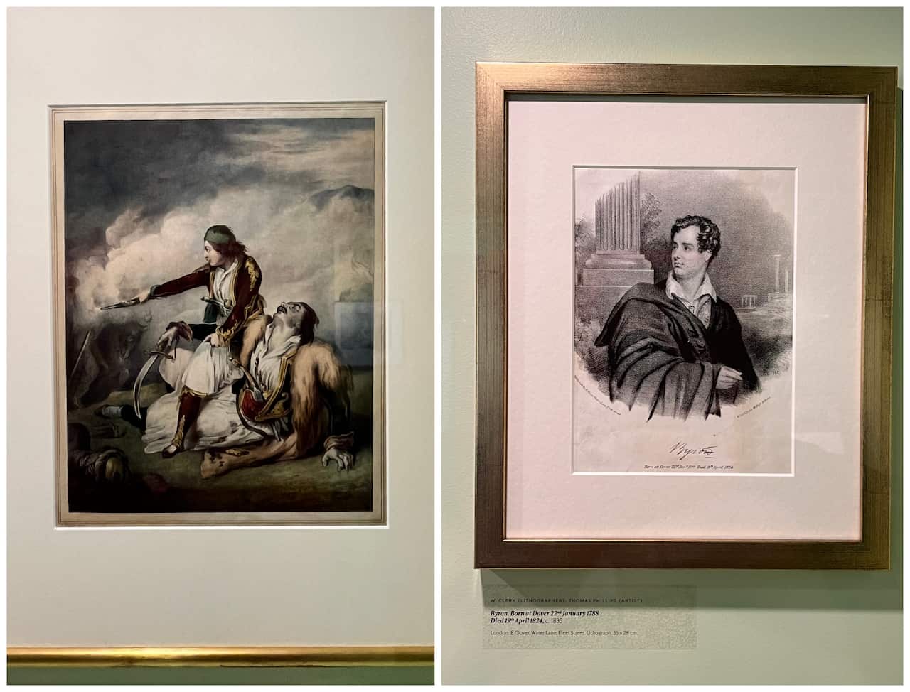 "The Spirit of Byron" exhibition is at the Hellenic Museum Melbourne.  