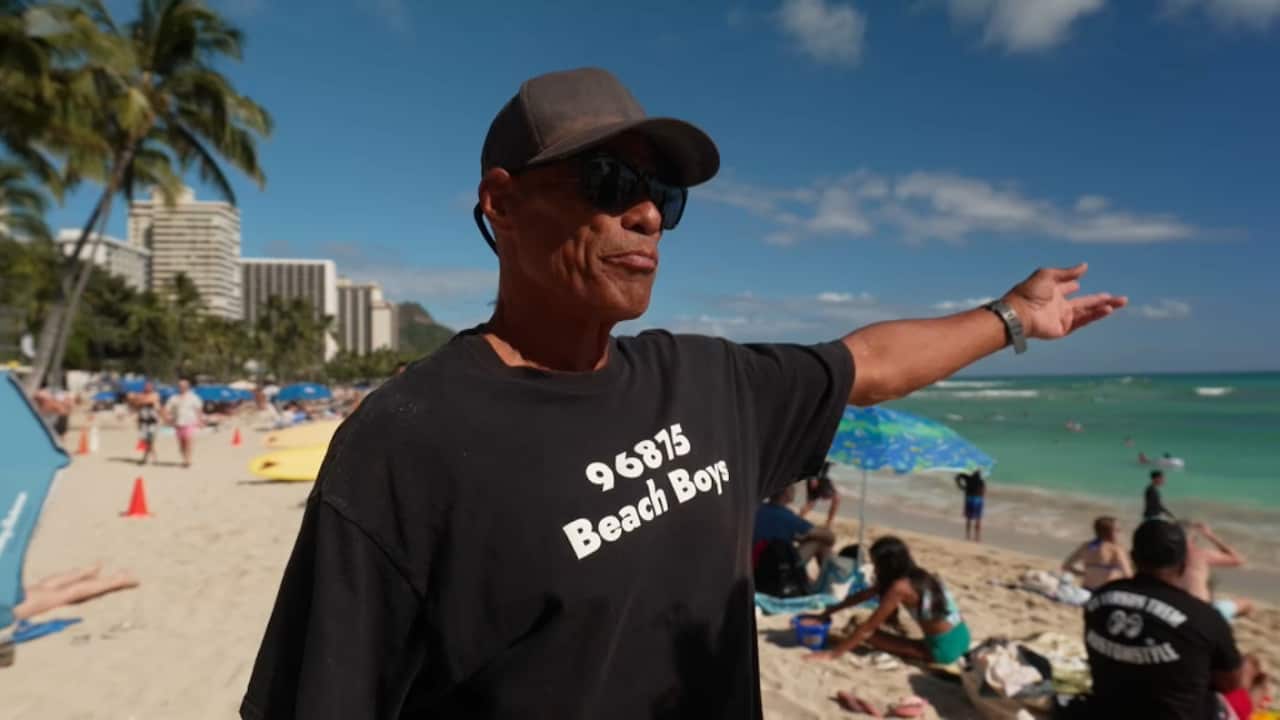 David Panoke tells the history of Waikiki Beach and Duke Kahanamoku to Living Black