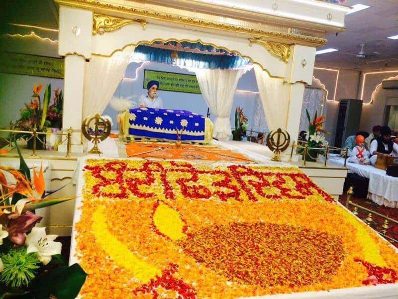 Gurdwara decorations on Bandi Chhor Diwas 