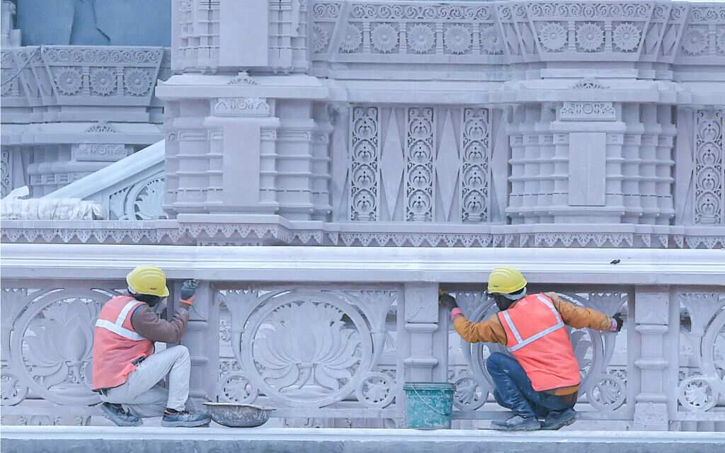 Media Tour Of Under-Consutrction Ram Mandir In Ayodhya