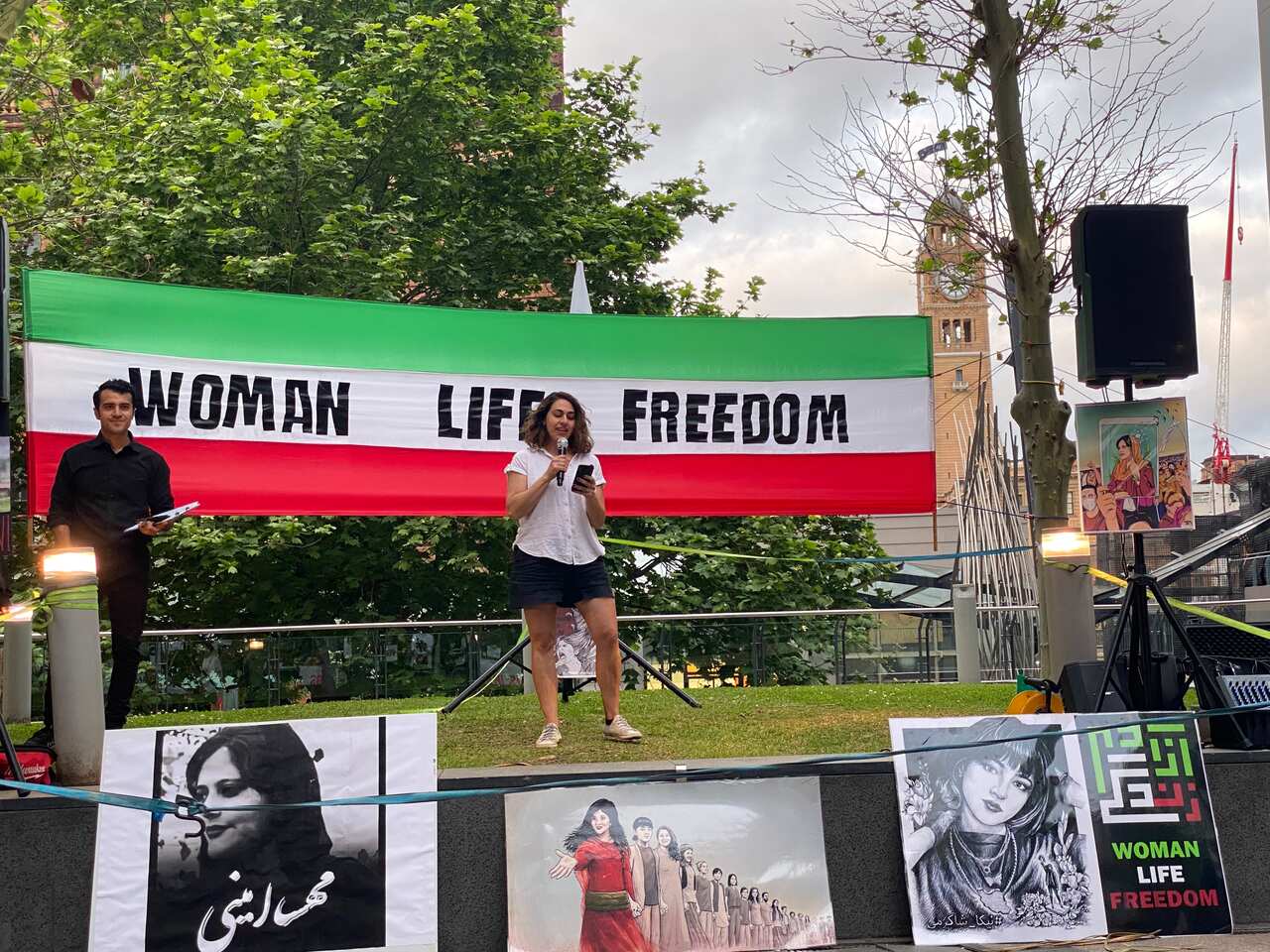 An Iranian-born Australian  is reading the demands of their community from their Prime Minister, Anthony Albanese